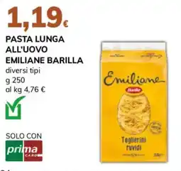 Basko Pasta lunga all'uovo Emiliane Barilla offerta