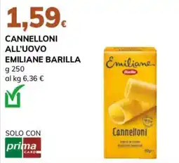 Basko Cannelloni all'uovo Emiliane Barilla offerta