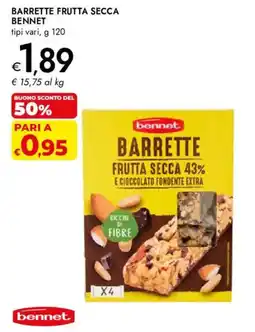 Bennet Barrette frutta secca Bennet offerta