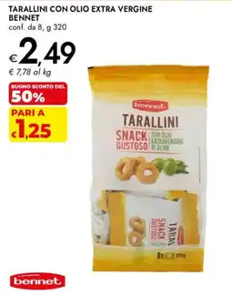 Bennet Tarallini con olio extra vergine Bennet offerta