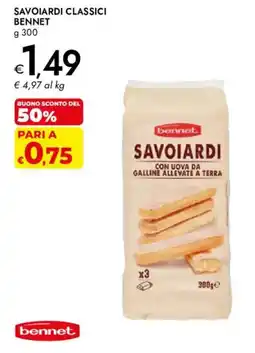 Bennet Savoiardi classici Bennet offerta