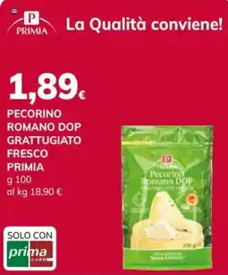 Basko Pecorino Romano DOP grattugiato fresco Primia offerta