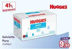 B di Bimbi Salviette Pure Huggies offerta