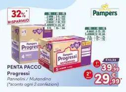 B di Bimbi Pampers Progressi Pannolini / Mutandino offerta