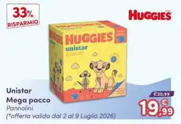 B di Bimbi Huggies Unistar offerta
