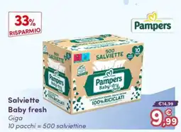 B di Bimbi Pampers Salviette Baby fresh offerta