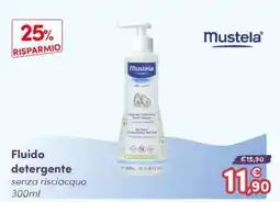 B di Bimbi Mustela Fluido detergente senza risciacquo offerta