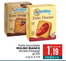 Altasfera Fette biscottate Mulino Bianco dorate/integrali offerta
