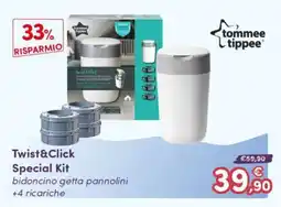 B di Bimbi Tommee Tippee Twist&Click Special Kit offerta