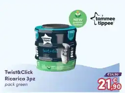 B di Bimbi Tommee tippee Twist&Click Ricarica offerta