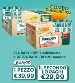 B di Bimbi Pampers mutandino offerta