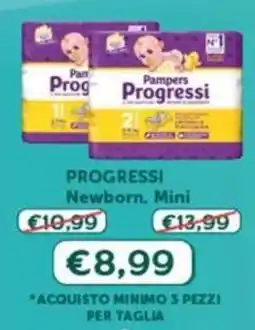 B di Bimbi Pampers Progressi Newborn, Mini offerta