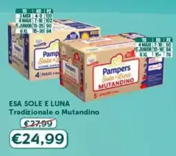 B di Bimbi Pampers Sole e Luna Mutandino offerta