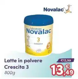 B di Bimbi Latte in polvere Crescita 3 Novalac offerta