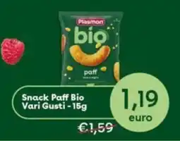 B di Bimbi Snack Paff Bio Plasmon offerta