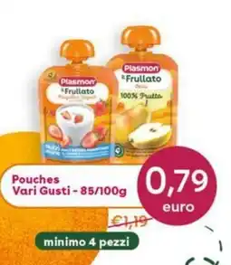 B di Bimbi Pouches Vari Gusti Plasmon offerta