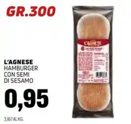Emporio Amato L'Agnes Hamburger con semi di sesamo offerta