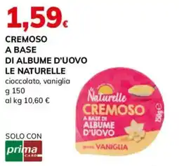 Basko Le Naturelle cremoso a base di albumi d'uovo gusto vaniglia offerta