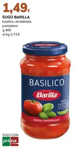 Basko Sugo Barilla basilico offerta