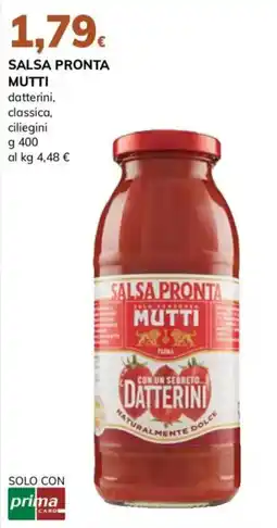 Basko Salsa pronta Mutti datterini classica ciliegini offerta
