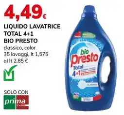 Basko Liquido lavatrice Bio Presto Total 4+1 classico offerta