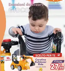 B di Bimbi Carotina Bulldozer Ride cavalcabile offerta
