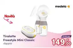 B di Bimbi Medela Tiralatte Freestyle Mini Classic doppio offerta
