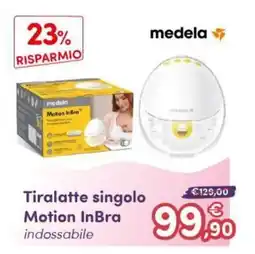 B di Bimbi Tiralatte singolo Motion InBra indossabile offerta