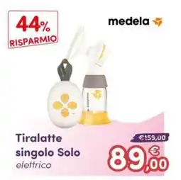 B di Bimbi Tiralatte singolo Solo elettrico medela offerta