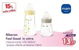 B di Bimbi Biberon Feel Good in vetro offerta