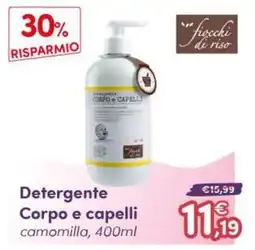 B di Bimbi Detergente Corpo e capelli camomilla offerta