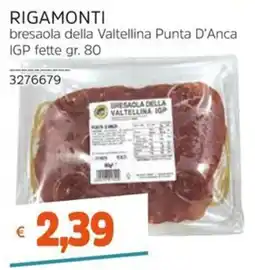 Stop&Shop Rigamonti bresaola della Valtellina Punta D'Anca offerta