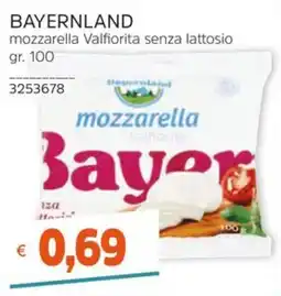 Stop&Shop mozzarella Valfiorita senza lattosio Bayer offerta