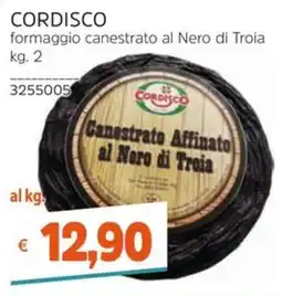 Stop&Shop Cordisco formaggio canestrato al Nero di Troia offerta