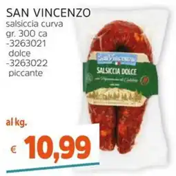 Stop&Shop San Vincenzo salsiccia curva offerta