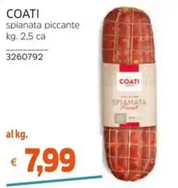 Stop&Shop Coati spianata piccante offerta