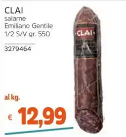 Stop&Shop Clai salame Emiliano Gentile offerta