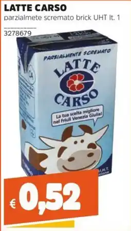 Stop&Shop Latte Carso parzialmente scremato offerta