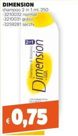 Stop&Shop Shampoo & Balsamo Dimension offerta