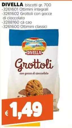 Stop&Shop Divella Grottoli con gocce di cioccolato offerta