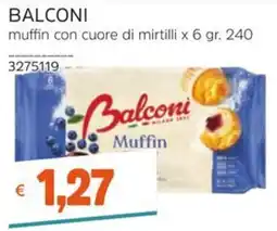 Stop&Shop Balconi muffin con cuore di mirtilli offerta