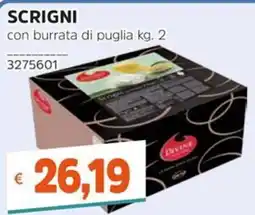 Stop&Shop Scrigni con burrata di puglia Divine offerta