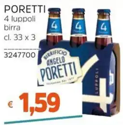 Stop&Shop Birra 4 luppoli Angelo Poretti offerta