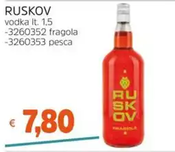 Stop&Shop Ruskov vodka fragola offerta