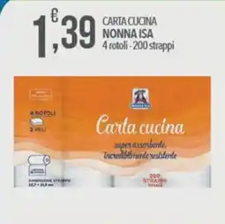 Iper Nonna Isa Carta cucina Nonna Isa offerta