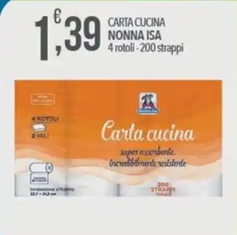 Carta cucina Nonna Isa