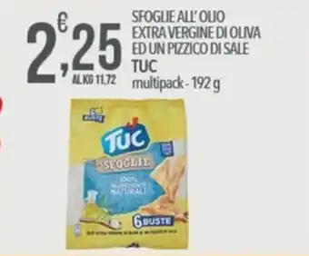 Tuc sfoglie all'olio extra vergine di oliva ed un pizzico di sale
