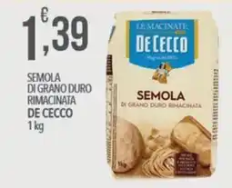 Iper Nonna Isa Semola di grano duro rimacinata De Cecco offerta