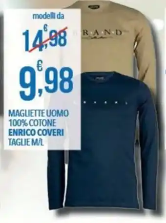 Magliette uomo 100% cotone Enrico Coveri