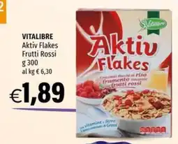 Hurrà Vitalibre Aktiv Flakes Frutti Rossi offerta